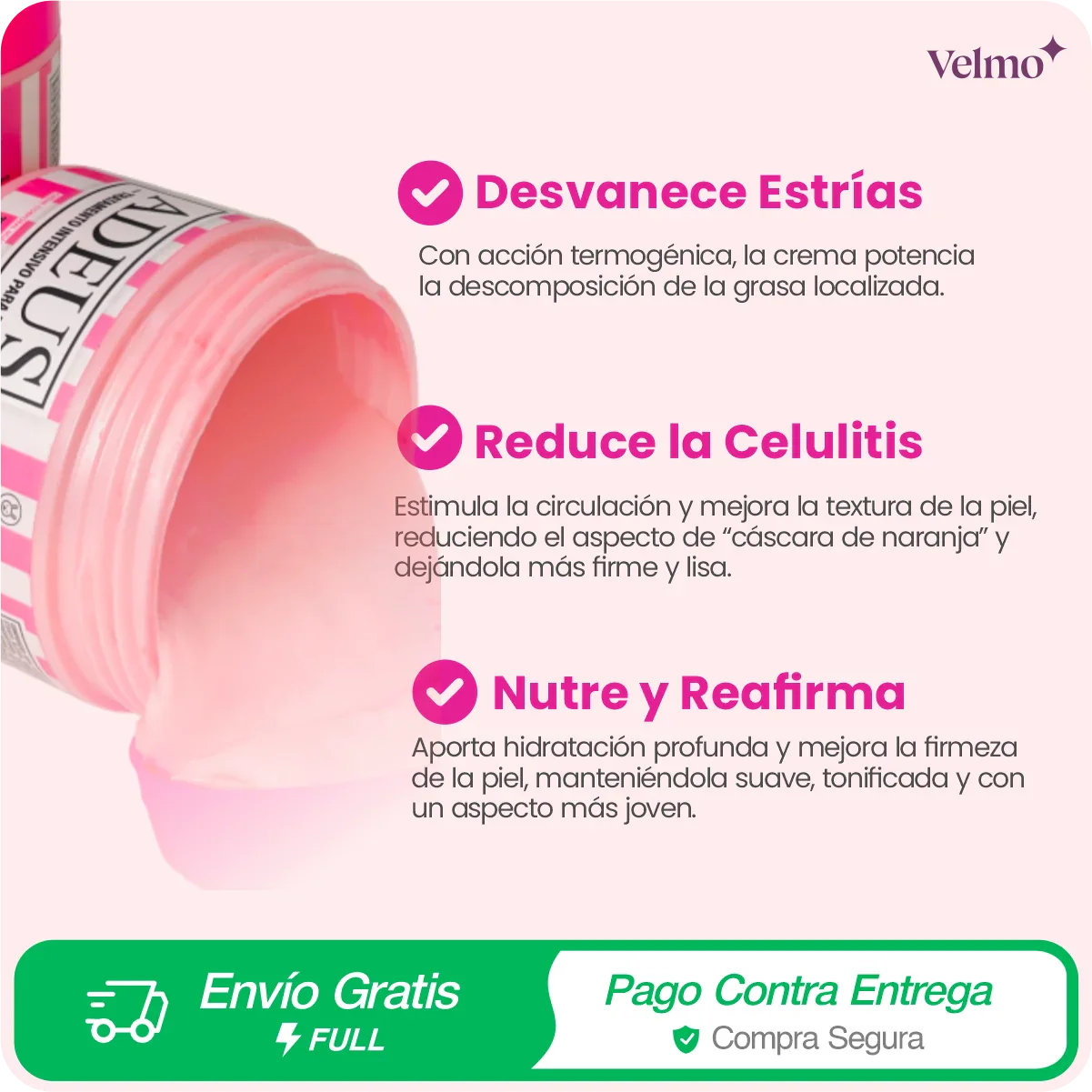 Crema ADEUS Rosa | Anti Estrías